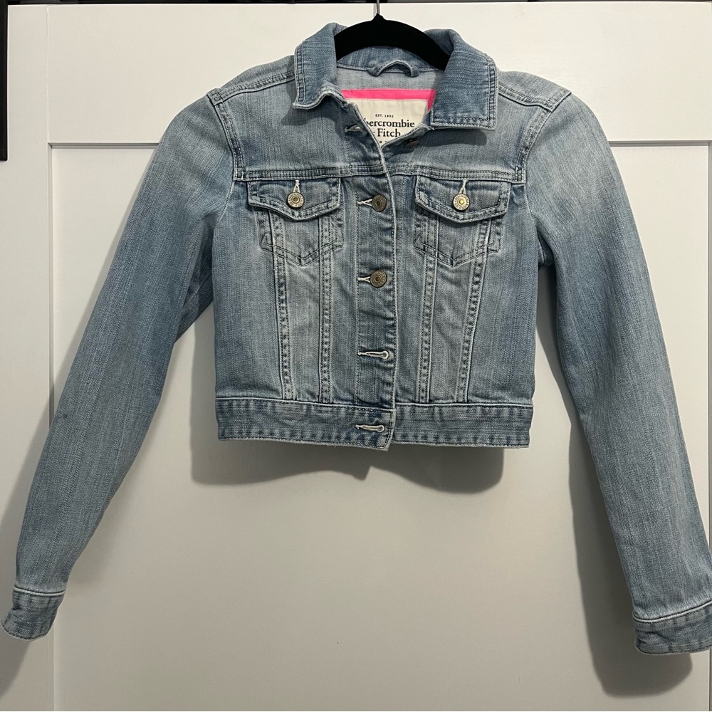 Abercrombie & Fitch Toddler Girls XS Denim Jean Button Up Jacket